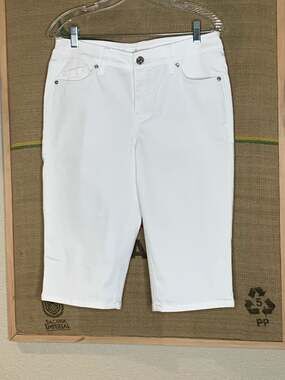 Tommy Bahama Boracay Beach High Rise Boardwalk White Capri Pants
